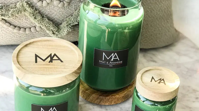 La bougie parfumée Pin en hiver