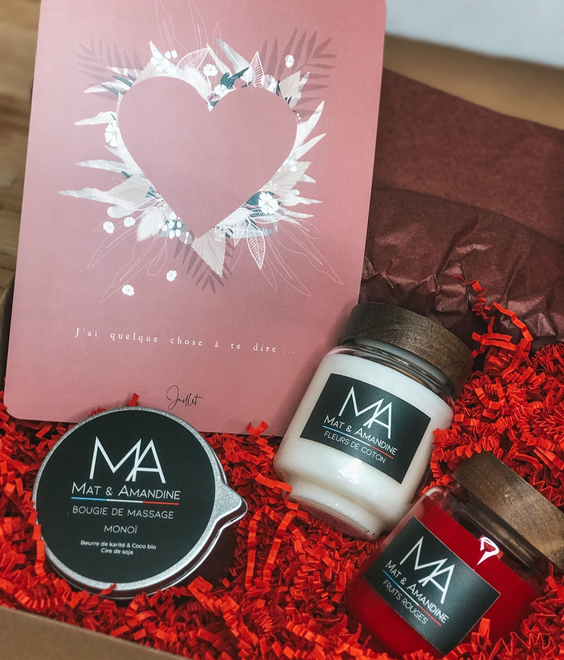 Coffret Bougies Parfumées Saint-Valentin